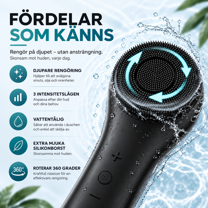 Sähköinen silikoninen kasvoharja